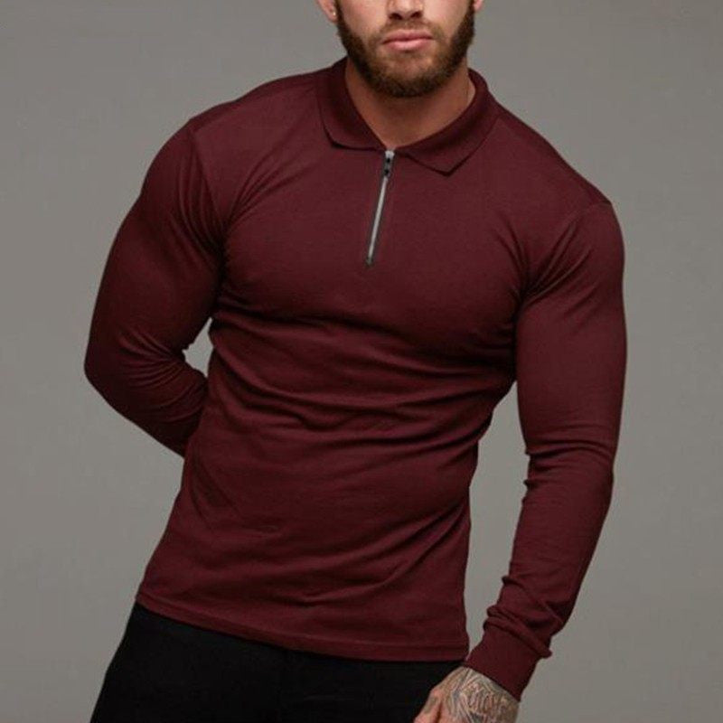 Long-Sleeve Polo T-Shirt