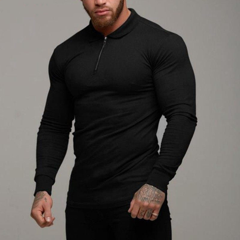 Long-Sleeve Polo T-Shirt