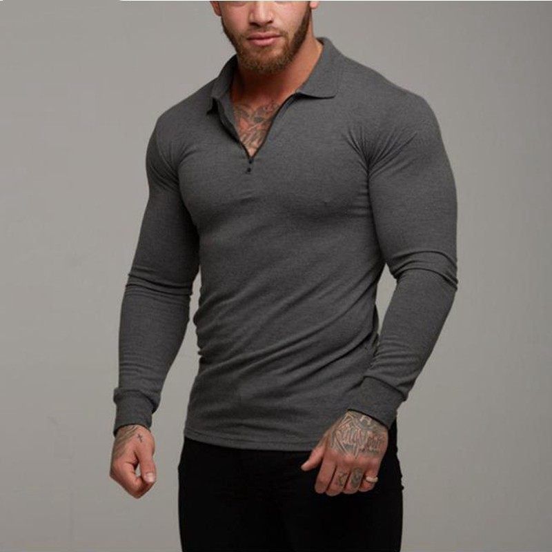 Long-Sleeve Polo T-Shirt